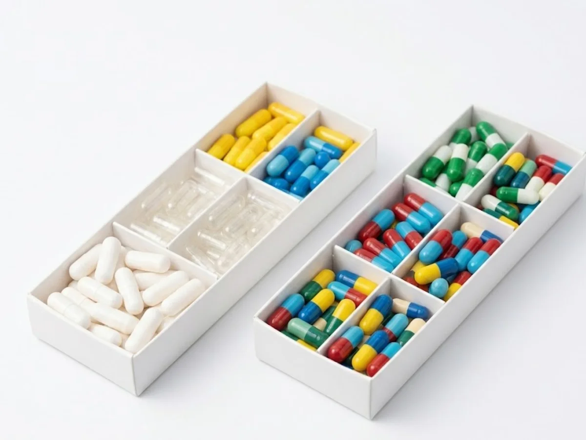 Capsules used for odor-sensitive supplement formulas and shell selection